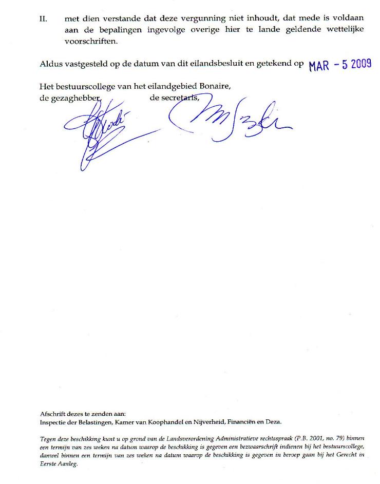 IUSOM INTERNATIONAL MEDICAL CONSULTANT INC. BUSINESS LICENSE PAGE 2